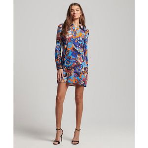 Superdry Printed 60´s Mini Short Dress Veelkleurig XS Vrouw