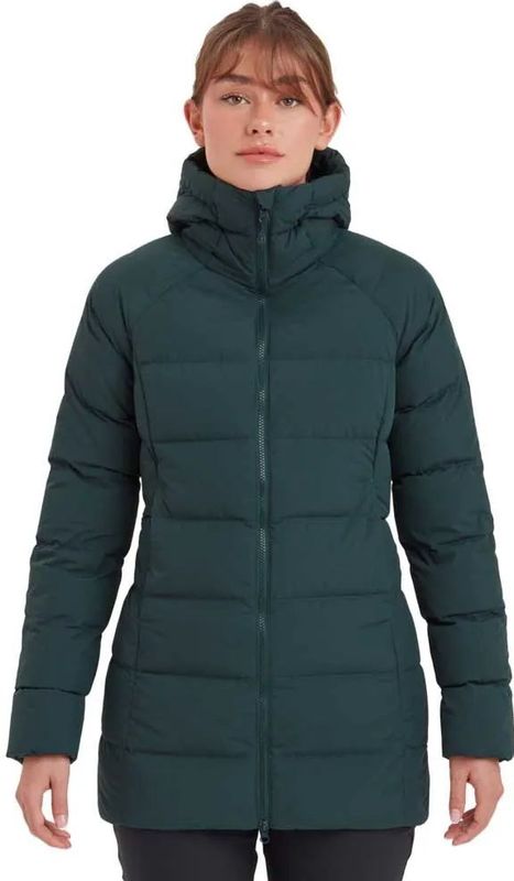 Montane F Tundra Hoodie, donsjas, dames, donkergroen