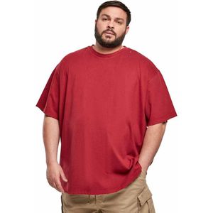 Urban Classics Oversized Distressed Short Sleeve T-shirt Rood 4XL Man