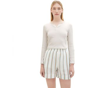 Tom Tailor Henley Long Sleeve T-shirt Beige XS Vrouw