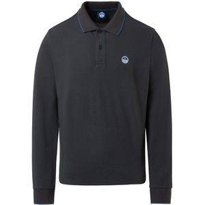 North Sails Basic Lange Mouw Poloshirt