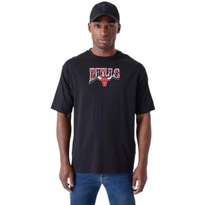 New Era Nba Championship Os Chicago Bulls Short Sleeve T-shirt Zwart XS Man