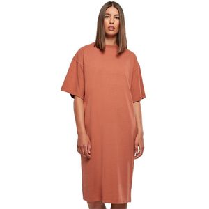 Urban Classics Organic Oversized Short Sleeve Short Dress Oranje S Vrouw