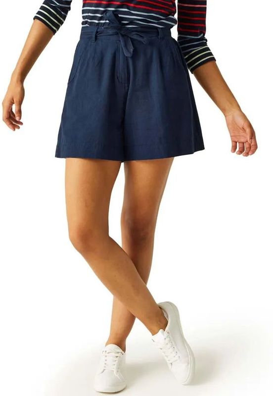 Regatta - Sabela II - Korte Broek - Dames - Coolweave Katoen en Linnen Mix