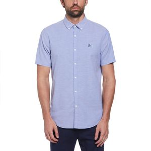 Original Penguin Oxford Stretch No Pkt Overhemd Met Korte Mouwen