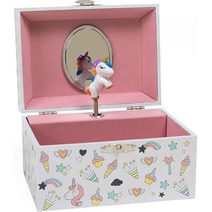 Eurekakids Unicorn Musical Jewelry Box Roze