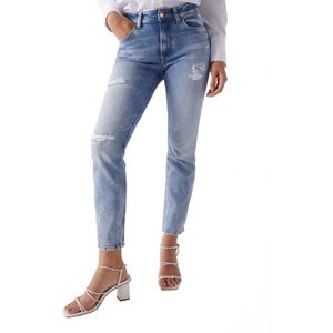 Salsa Jeans Destiny Crop Slim Fit 21007038 Jeans Blauw 29 / 28 Vrouw