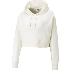 Puma Select Classics Cropped Hoodie Beige S Vrouw