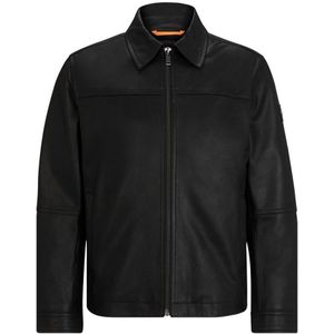 Boss Jomir 10253156 Leather Jacket Zwart 50 Man