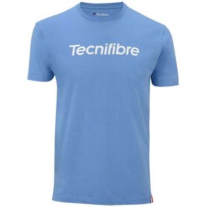 Tennisshirt Tecnifibre Boys Team Junior Cotton Azur