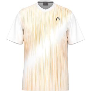 Head Racket Topspin Short Sleeve T-shirt Beige 128 cm Jongen