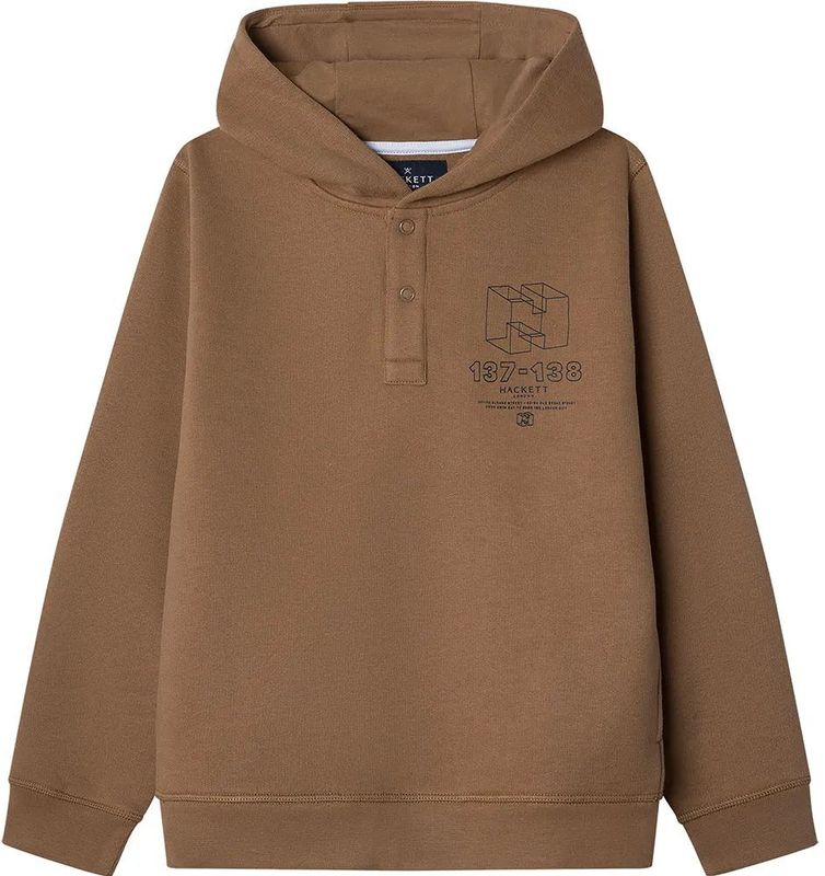 Hackett - HK5800009 - Sweatshirt - Bruin - Katoen en Polyester