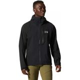 Mountain Hardwear - New Stretch Ozonic - Softshelljack - Zwart - 100% Gerecycled Stof, 2,5-laags Waterdicht