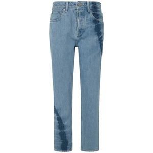 Pepe Jeans - PL204714 - Jeans - Blauw - Taps Toelopend - Hoge Taille - Tie Dye
