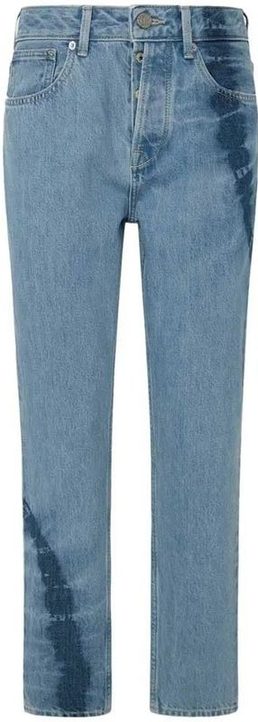 Pepe Jeans - PL204714 - Jeans - Blauw - Taps Toelopend - Hoge Taille - Tie Dye