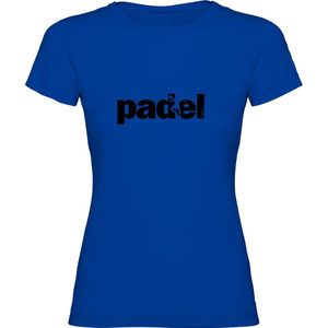 Kruskis Word Padel Short Sleeve T-shirt Blauw L Vrouw