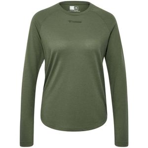 Hummel Mt Vanja Long Sleeve T-shirt Groen S Vrouw