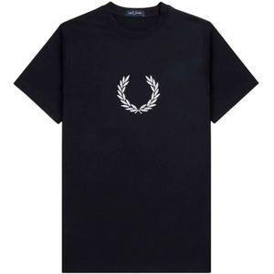 Fred Perry Textured Laurel Wreath T-shirt Met Korte Mouwen