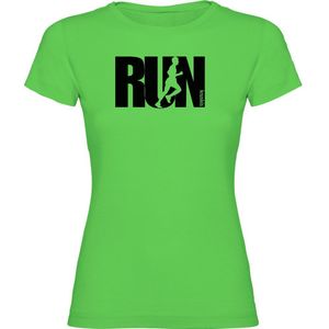 Kruskis Word Run Short Sleeve T-shirt Groen 2XL Vrouw