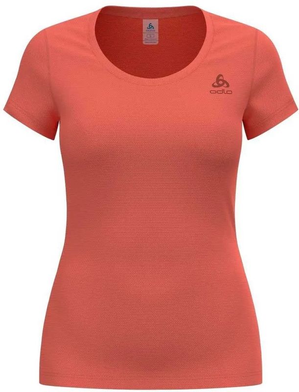 Odlo - Active F Dry Light Eco - T-Shirt - Living Coral - Katoen