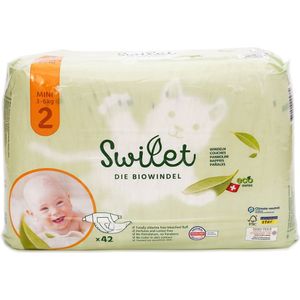 Swilet Ecological Diapers Size 2 Mini 42 Units Transparant