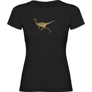 Kruskis Dino Run Short Sleeve T-shirt Zwart S Vrouw