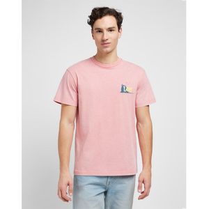 Lee Camp Short Sleeve T-shirt Roze M Man