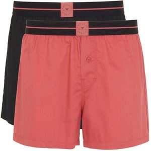 Emporio Armani Logo Label Boxers 2 Eenheden