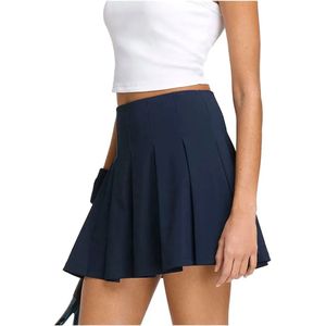 Wilson - Classic Pleated Skirt - Geplooide Rok - Blauw