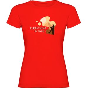 Kruskis Everything For Hiking Short Sleeve T-shirt Rood L Vrouw