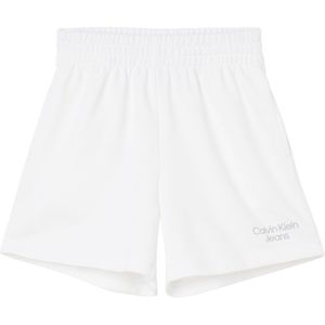Calvin Klein Jeans Embroidery Wide Sweat Shorts Wit XS Vrouw