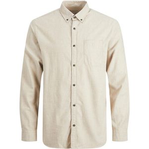 Jack & Jones Classic Melange Overhemd Met Lange Mouwen