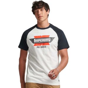 Superdry Vintage Auto Race Team Short Sleeve T-shirt Wit S Man