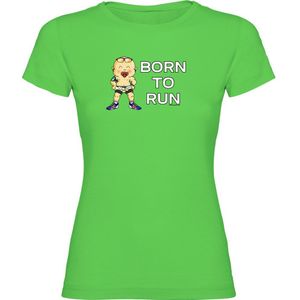 Kruskis Born To Run Short Sleeve T-shirt Groen XL Vrouw