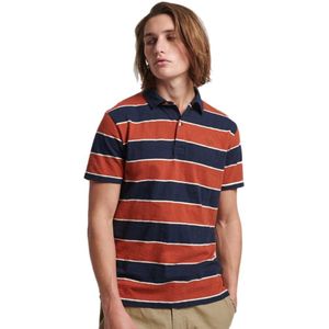 Superdry Vintage Jersey Short Sleeve Polo Oranje,Blauw 3XL Man