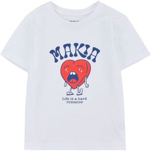 Makia Heartache Short Sleeve T-shirt Wit 134-140 cm Jongen
