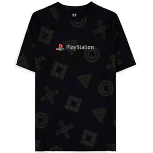 Difuzed Playstation Logo All Over Print T-shirt Met Korte Mouwen