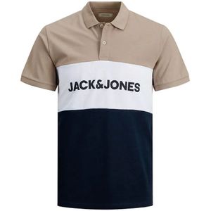 Jack & Jones Elogo Blocking Korte Mouw Poloshirt