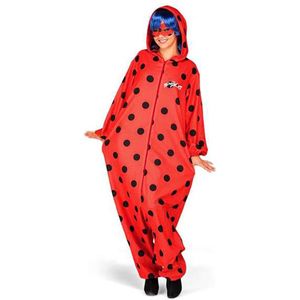 Viving Costumes Ladybug Woman Custom Oranje XS