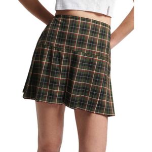 Superdry Vintage Tweed Pleat Mini Skirt Groen XL Vrouw