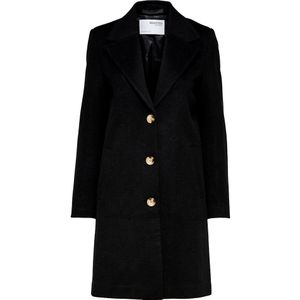 Selected New Sasja Wool Coat Zwart 36 Vrouw