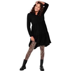 Jdy Piper Aop Short Dress Zwart 38 Vrouw