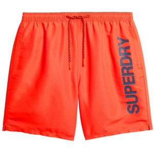 Superdry Sport Graphic 17´´ Swimming Shorts Rood M Man