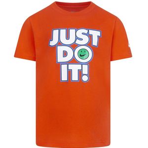 Nike Kids Smiley Just Do It Short Sleeve T-shirt Rood 6-7 Years
