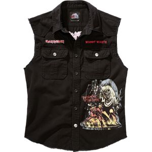 Brandit Iron Maiden Vintage Notb Sleeveless T-shirt Zwart XL Man
