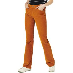 Superdry Mid Rise Slim Cord Flare Jeans Oranje 26 / 33 Vrouw