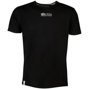 Alpha Industries Organics Emb Short Sleeve T-shirt Zwart S Man