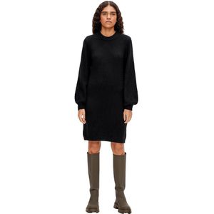 Object Eve Nonsia Long Sleeve Short Dress Zwart M Vrouw