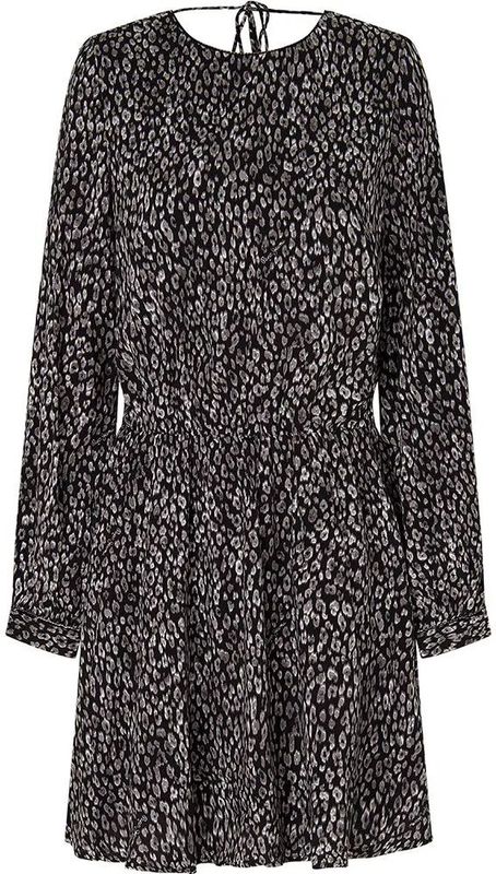 Pepe Jeansvoor vrouwen. PL953445 Azalea jurk zwart (L), Casual, Viscose, Lange mouwen