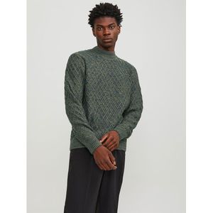 Jack & Jones Ccziggi Mock Neck Sweater Groen XL Man